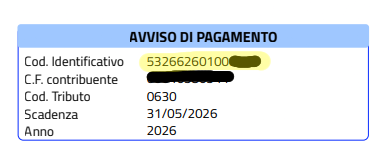 Avviso Pagamento zoom