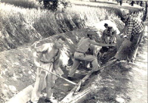 81 Canalette-irrigue-in-costruzione-a-a-valle-Maiano-anno-1953